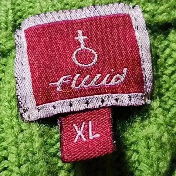 Vintage 90s / Y2K apple green knit acrylic high neck quarter zip-up sweater - Picture 10 of 13